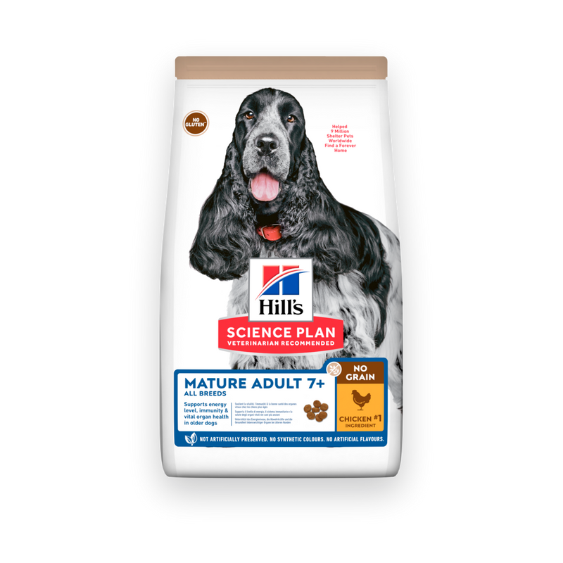 Hills Science Plan No Grain Mature Adult 7+ Trockenfutter für Hunde