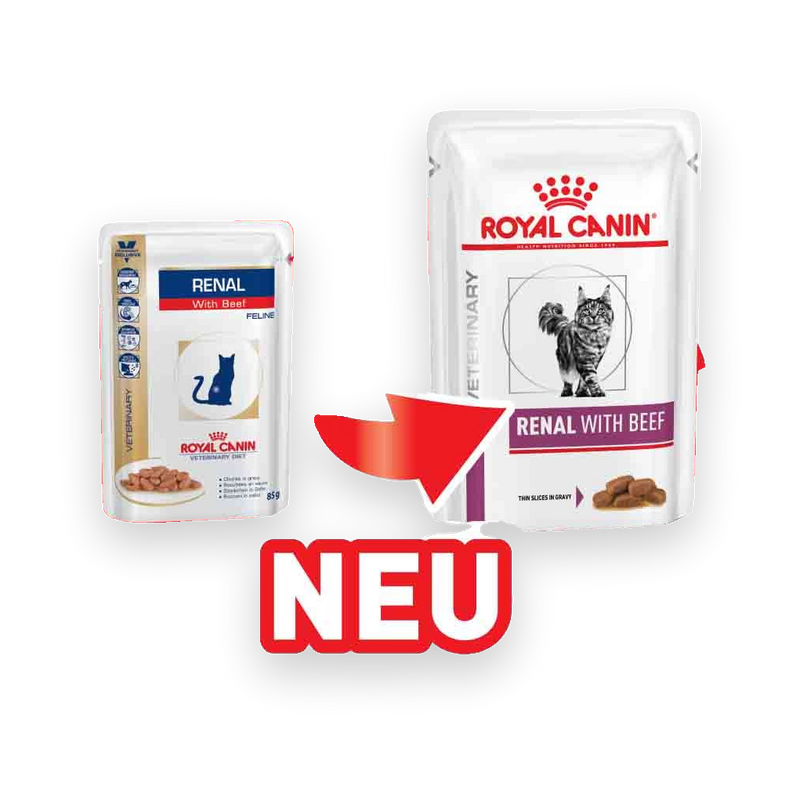 Royal Canin Renal Frischebeutel Beef/Chicken/Fish Umstellung