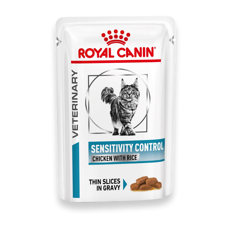 Royal Canin Sensitivity Control Huhn mit Reis Feine Stückchen in Soße Frischebeutel für Katzen