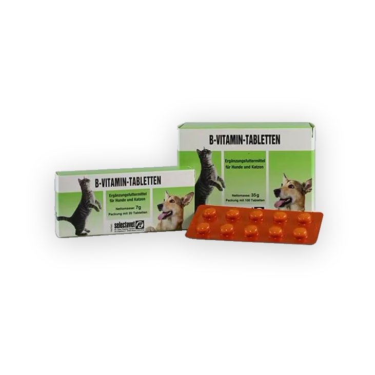 Selectavet B-Vitamin Tabletten für Hund und Katze