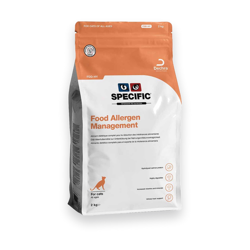 Specific FDD-HY Food Allergen Management hydrolisiertes Trockenfutter für Katzen
