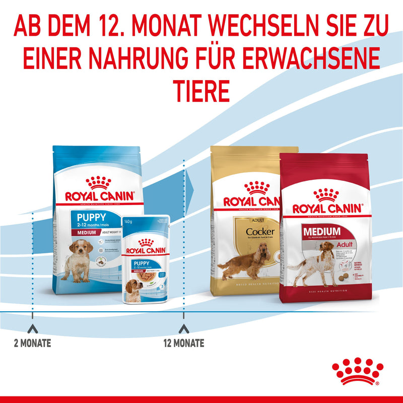Royal Canin Medium Puppy für Welpen mittelgroßer Hunderassen