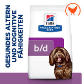 Hills B/D Trockenfutter für Hunde
