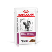 Royal Canin Renal Rind Feine Stückchen in Soße Frischebeutel für Katzen