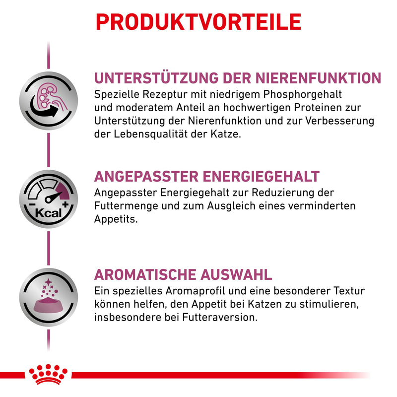 Royal Canin Renal Rind Feine Stückchen in Soße Frischebeutel für Katzen