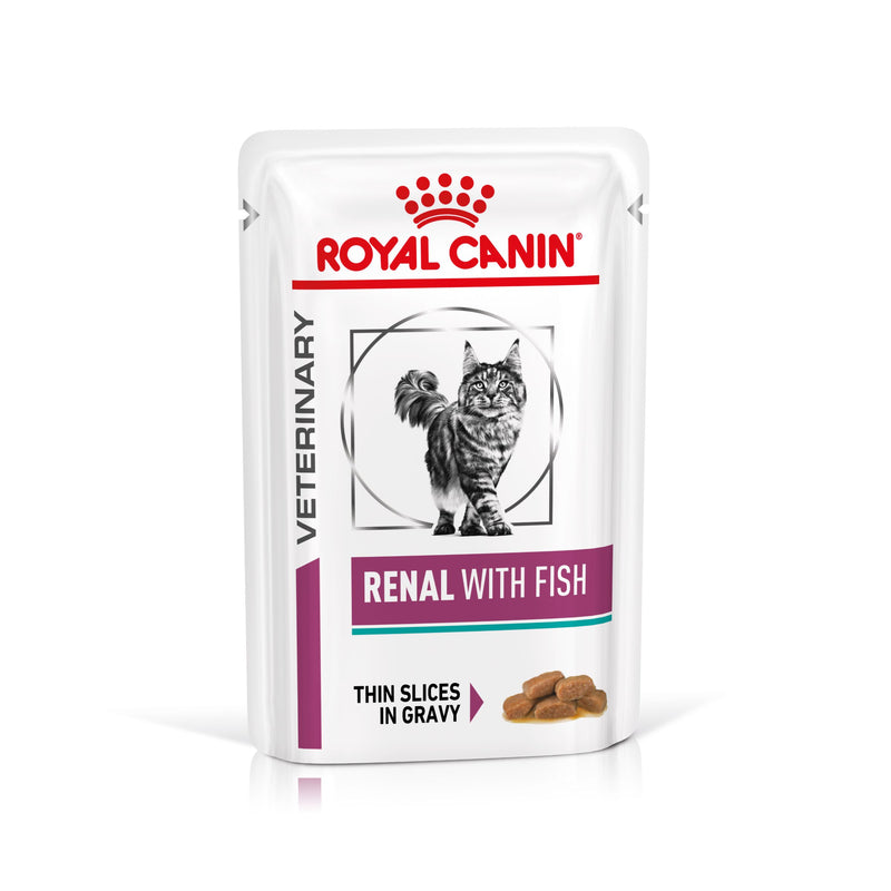 Royal Canin Renal Fisch Feine Stückchen in Soße Frischebeutel für Katzen