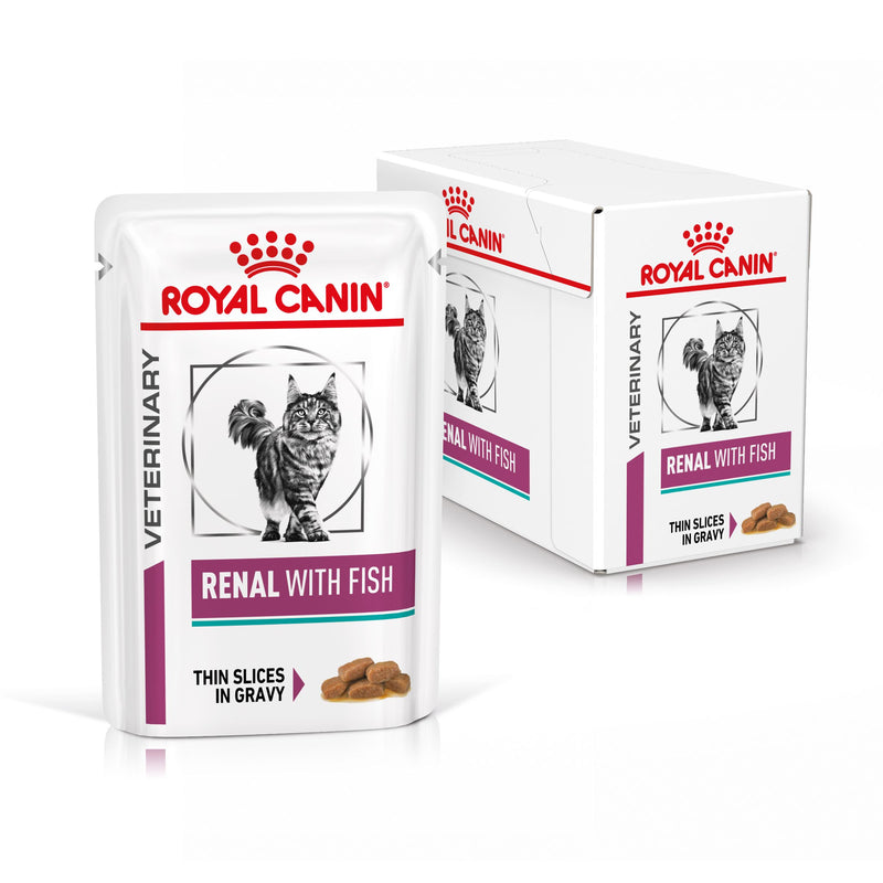 Royal Canin Renal Fisch Feine Stückchen in Soße Frischebeutel für Katzen