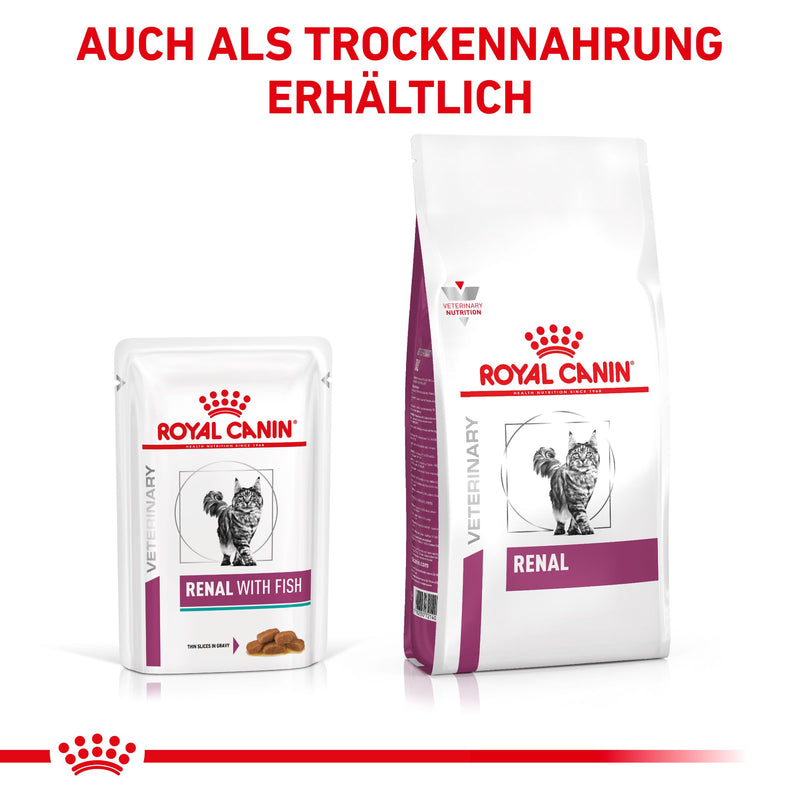 Royal Canin Renal Fisch Feine Stückchen in Soße Frischebeutel für Katzen