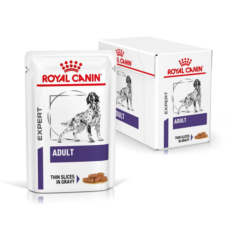 Royal Canin Dog Adult Feine Stückchen in Soße Frischebeutel für Hunde
