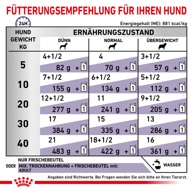 Royal Canin Dog Adult Feine Stückchen in Soße Frischebeutel für Hunde