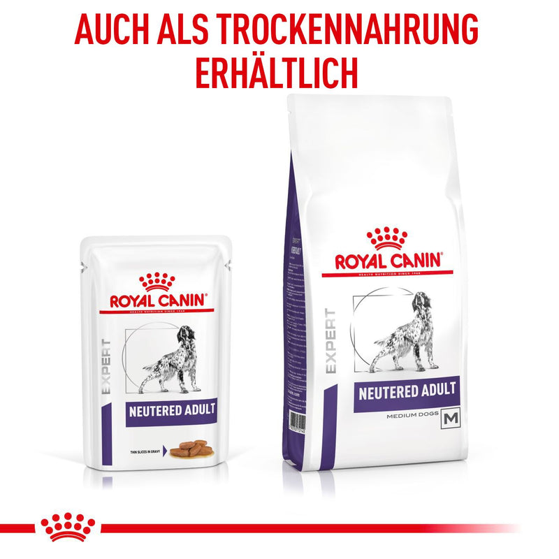 Royal Canin Neutered Adult Feine Stückchen in Soße Frischebeutel für Hunde