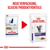 Royal Canin Cat Neutered Balance Feine Stückchen in Soße Frischebeutel für Katzen