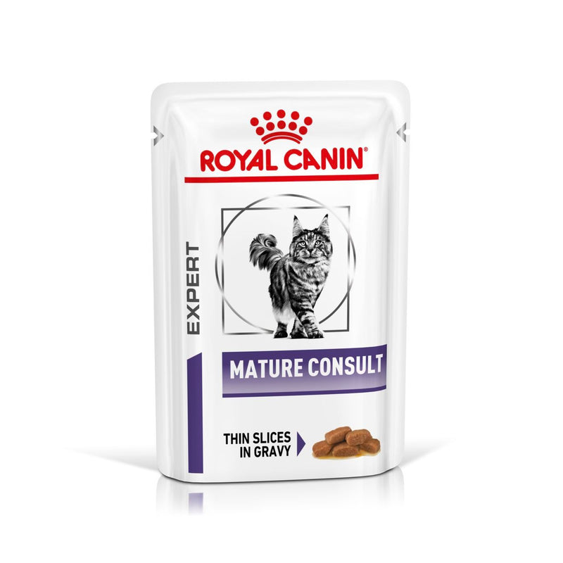 Royal Canin Mature Consult Feine Stückchen in Soße Frischebeutel für Katzen
