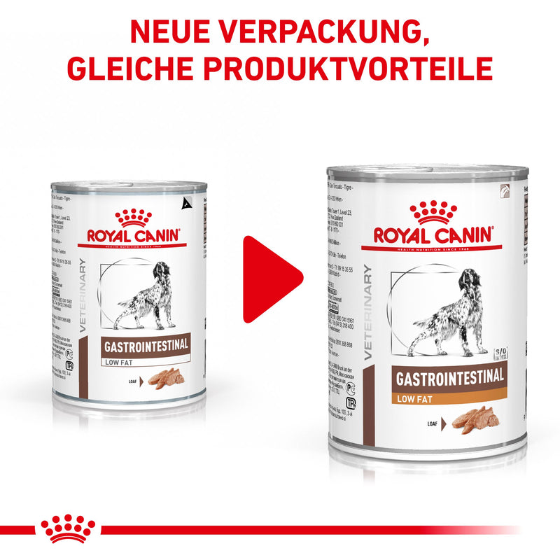 Royal Canin Gastrointestinal Low Fat Hundefutter in Dosen