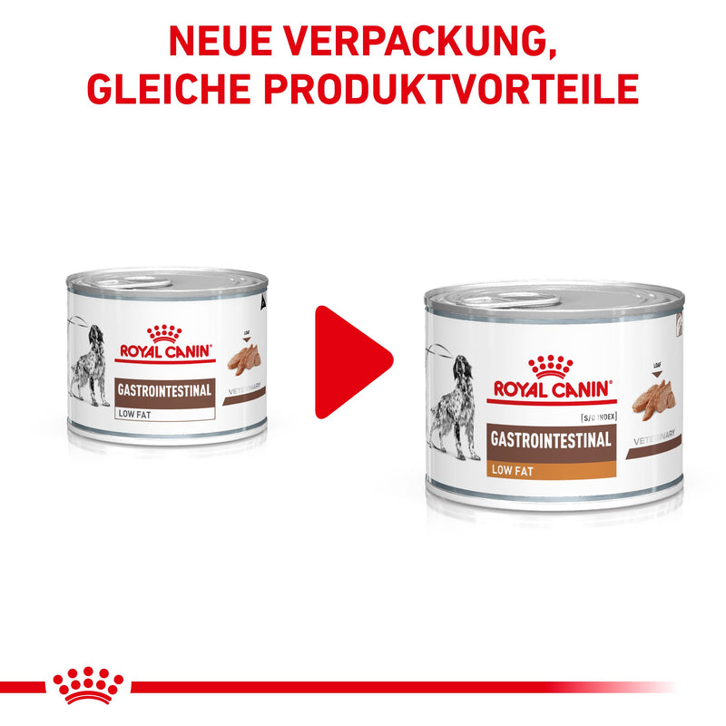 Royal Canin Gastrointestinal Low Fat Hundefutter in Dosen