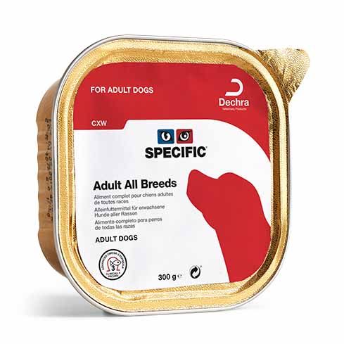 Specific CXW Adult All Breeds Nassfutter für Hunde 300 g Schalen