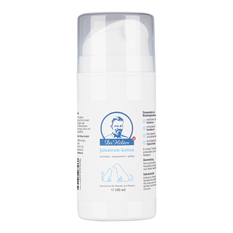 Hautlotion für Hunde und Katzen Dr. Hölter Jolostrum Lotion 100 ml packung