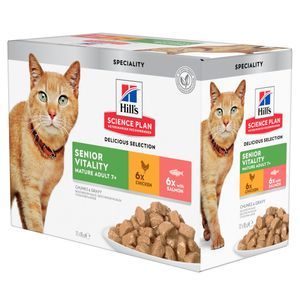 Hills Science Plan Feline Mature Adult 7+ Senior Vitality Frischebeutel für Katzen