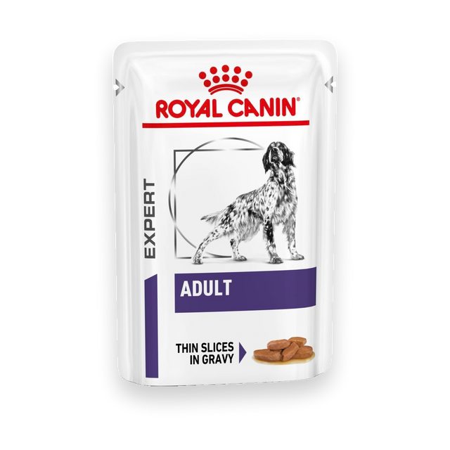 Royal Canin Dog Adult Feine Stückchen in Soße Frischebeutel für Hunde