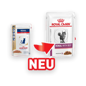 Royal Canin Renal Frischebeutel Beef/Chicken/Fish Umstellung